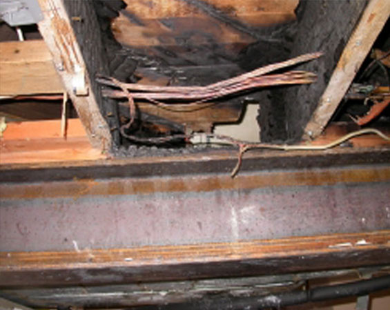 Improper Wiring Protection Leads to Fire